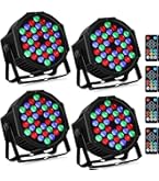 Amazon.com: 36LEDs Stage Par Lights 4-Pack: 36W RGB Color Changing